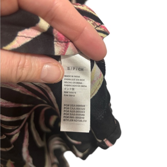 Amuse Society Isle of Love Maxi Wrap Dress Floral Black Small Resortwear Beach - Picture 6 of 9
